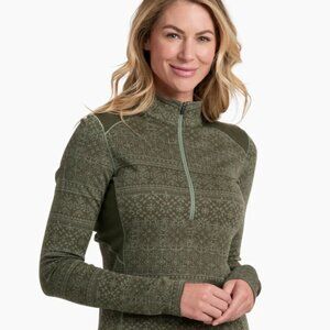 Kuhl Kaskade Zip Neck Quarter Zip Sweater M